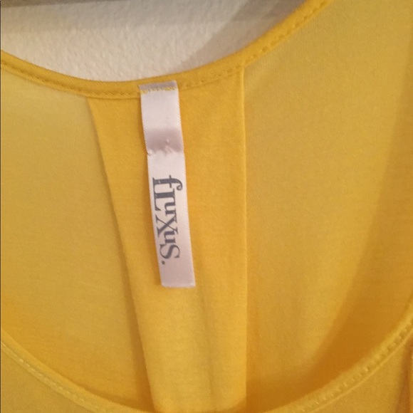 Fluxus Taxi Yellow Tunic Length Tank Top - Picture 2 of 7